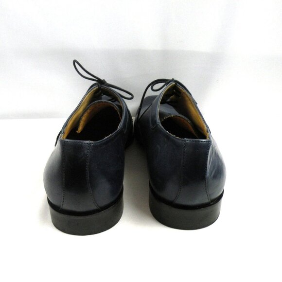 Worn Once! Paul Frederick Navy Blue Leather Oxford Loafers Size 12 M